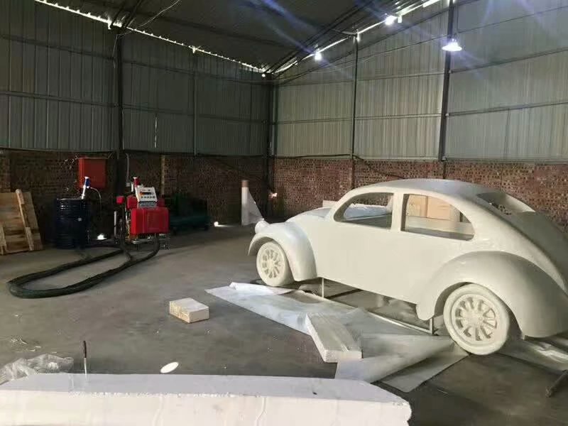 湖南聚脲噴涂機 JNJXH5600 舞臺泡沫雕塑表層面硬化噴涂 壓力24Mpa(圖2) 泡沫雕塑道具表面硬化聚脲噴涂案例